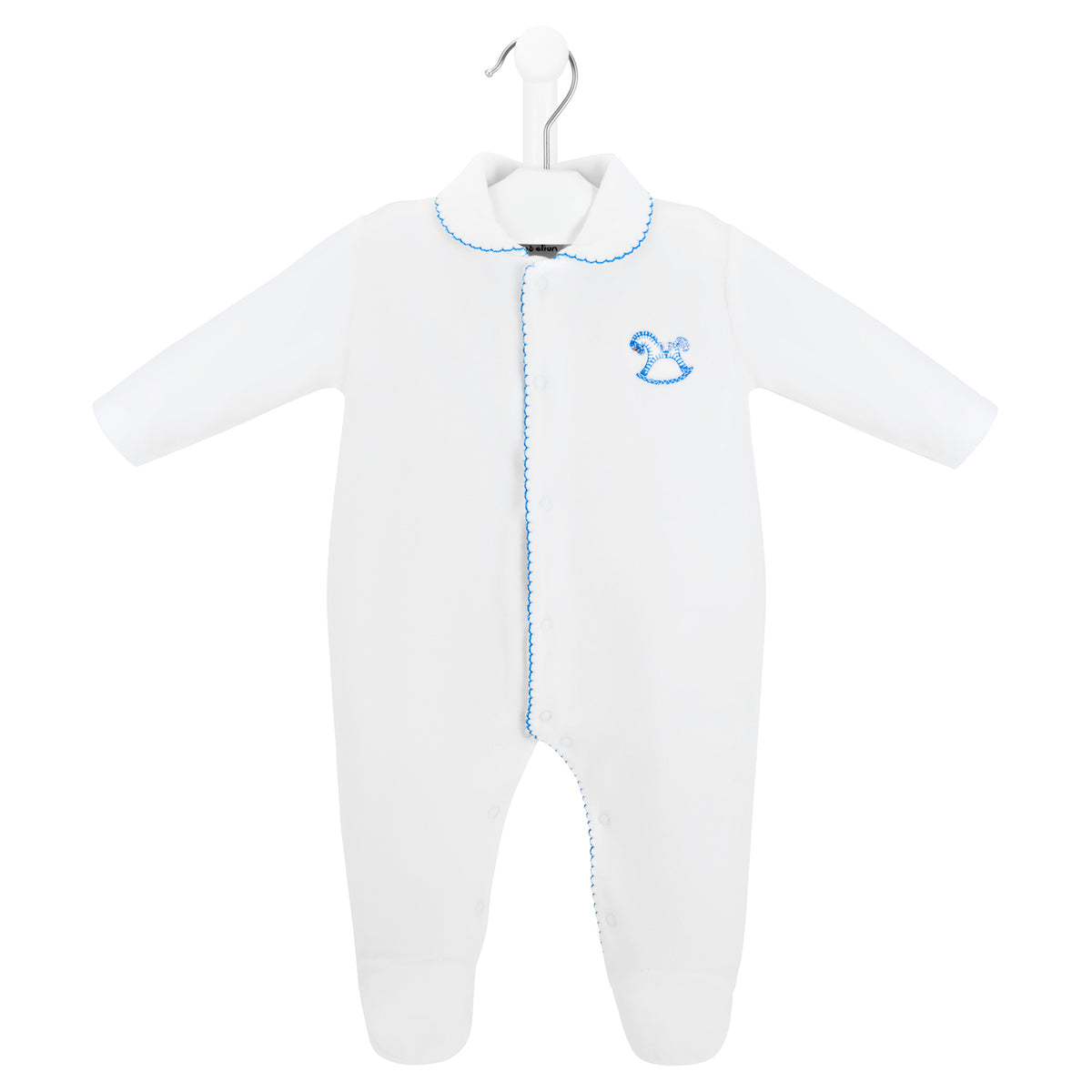 Dandelion Blue Rocking Horse Sleepsuit