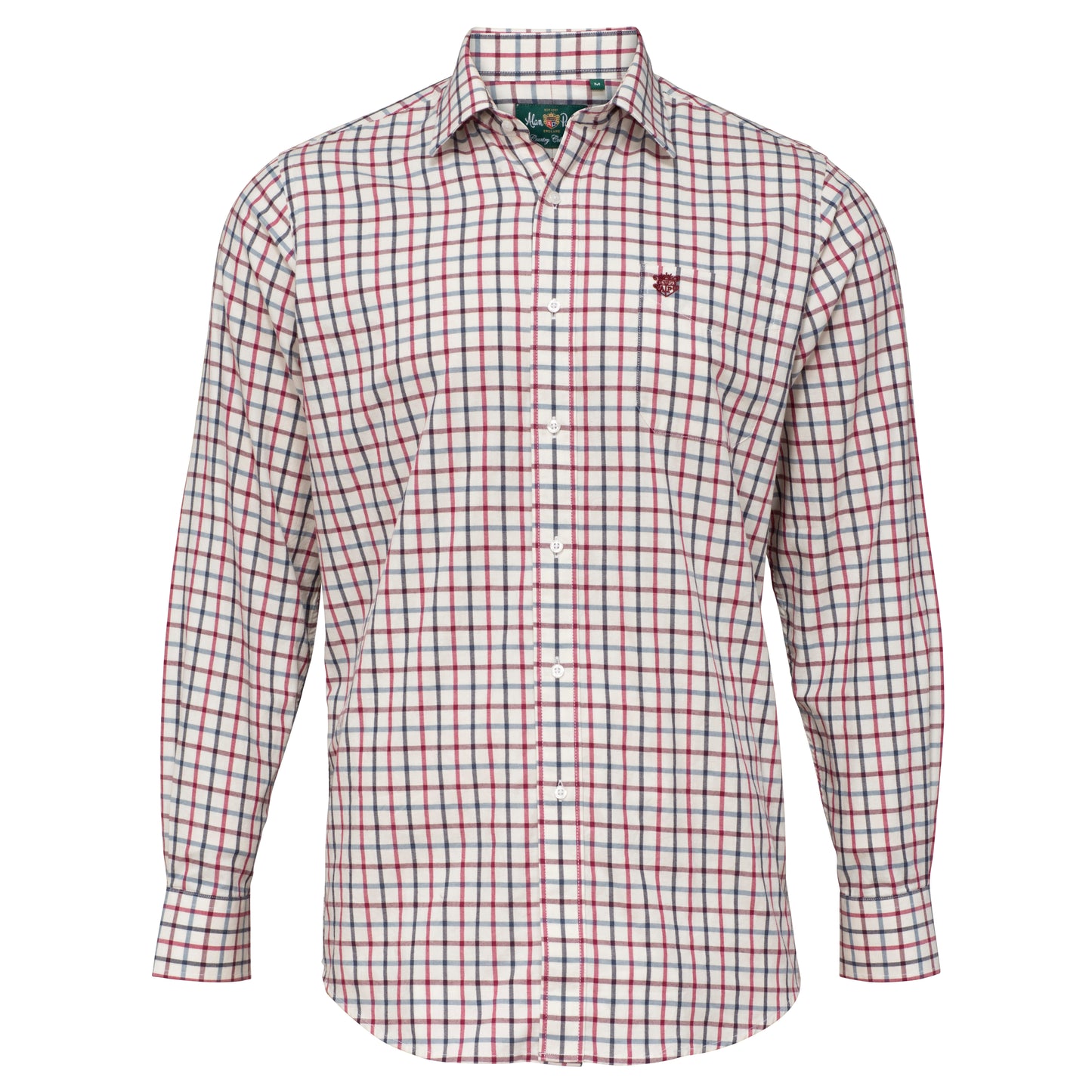 Alan Paine Navy & Red Check Shirt