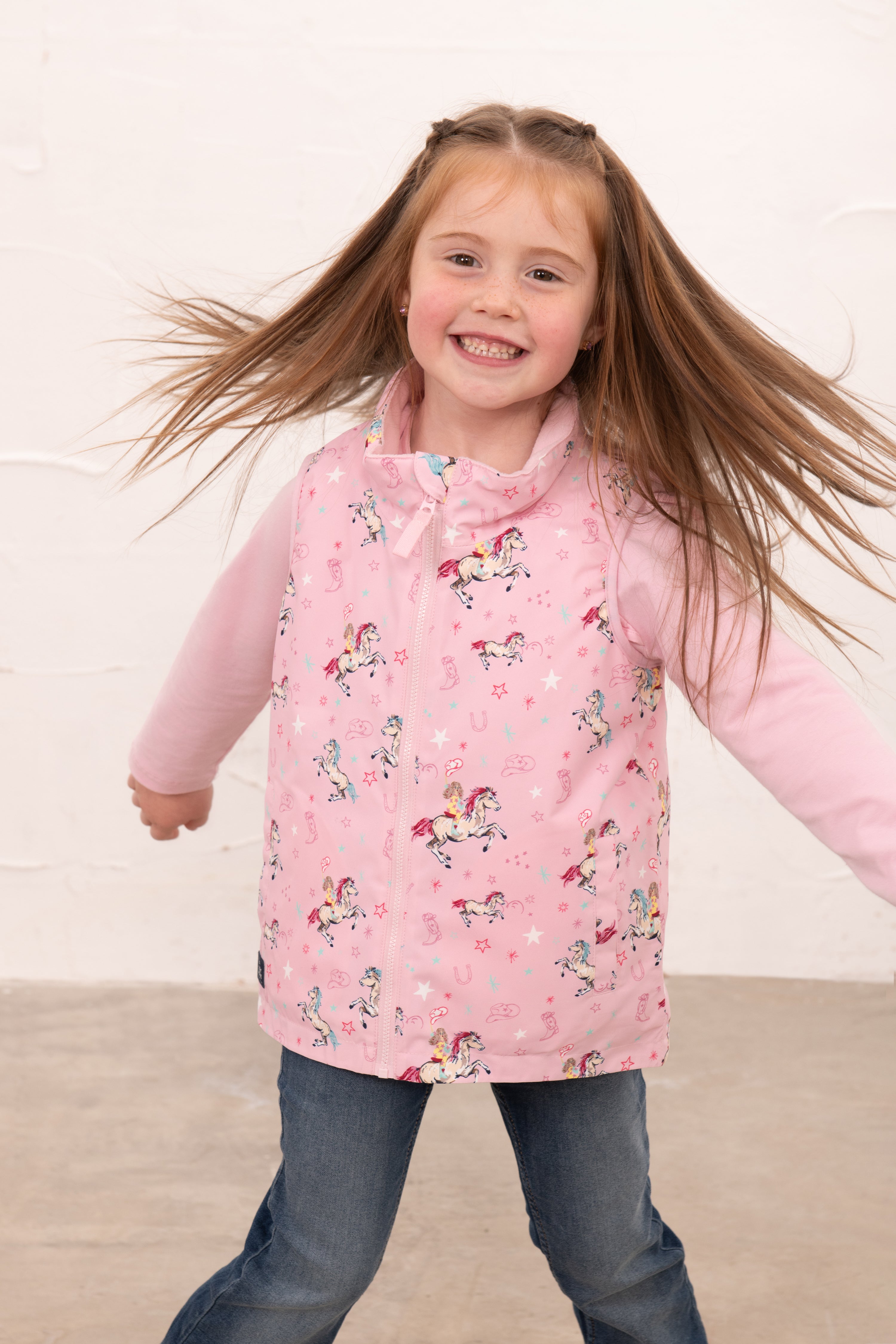 Lighthouse Pink Cowgirl Print Gilet
