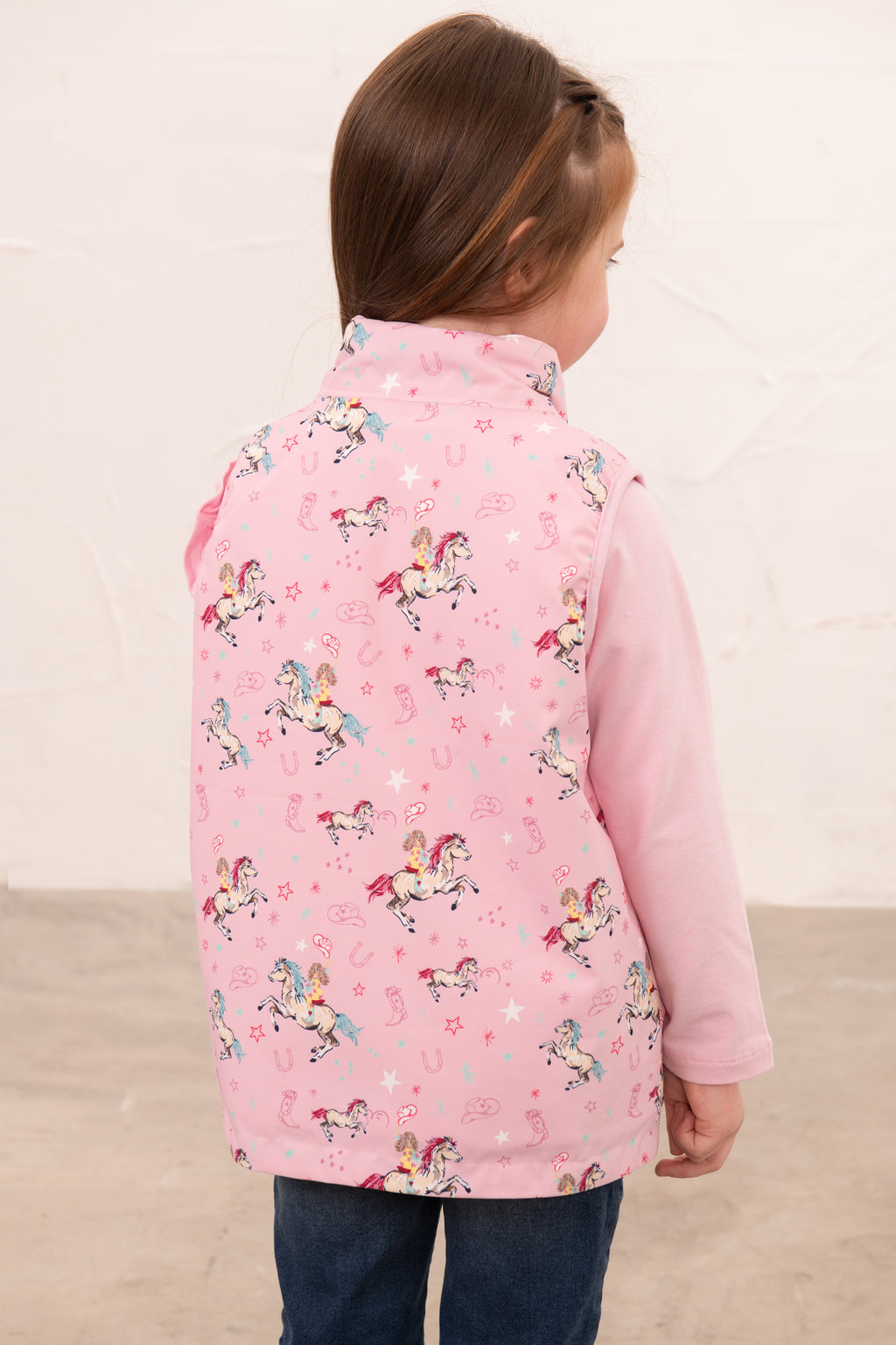 Lighthouse Pink Cowgirl Print Gilet
