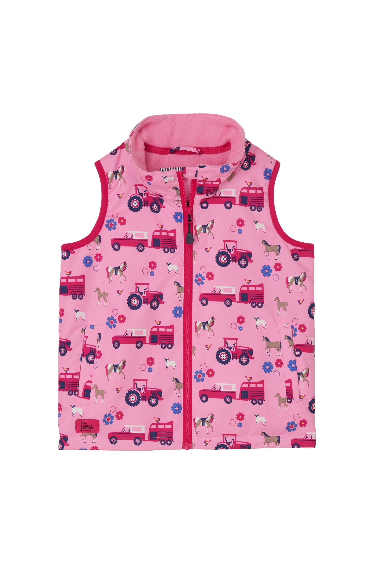 Lighthouse Pink Tractor Gilet