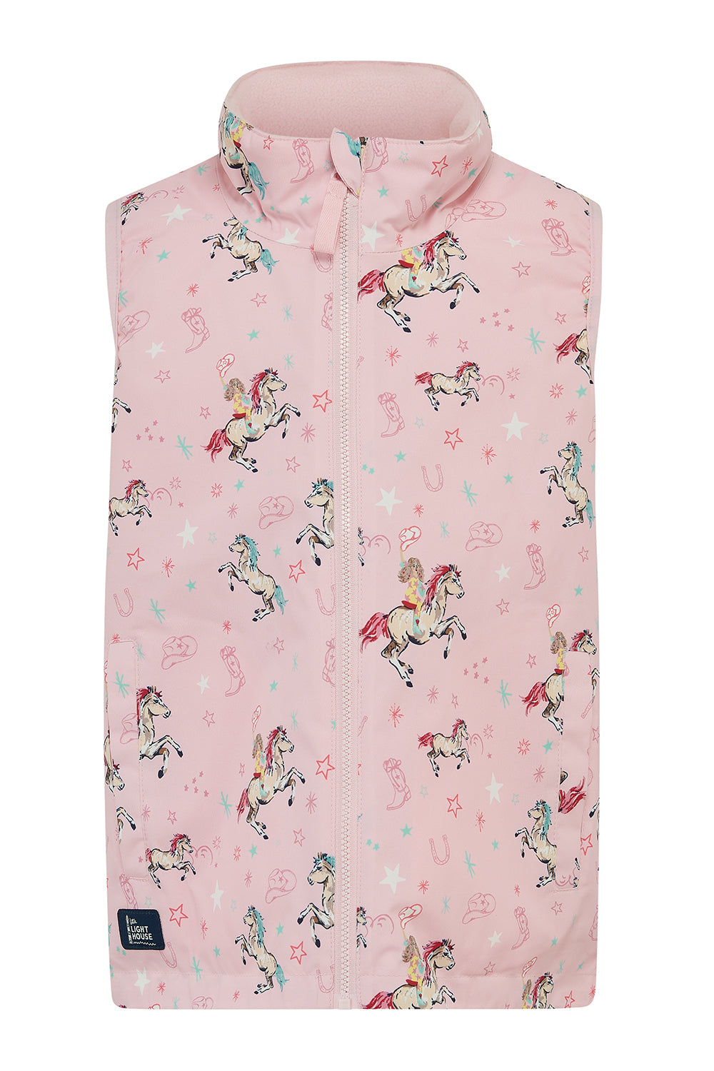 Lighthouse Pink Cowgirl Print Gilet