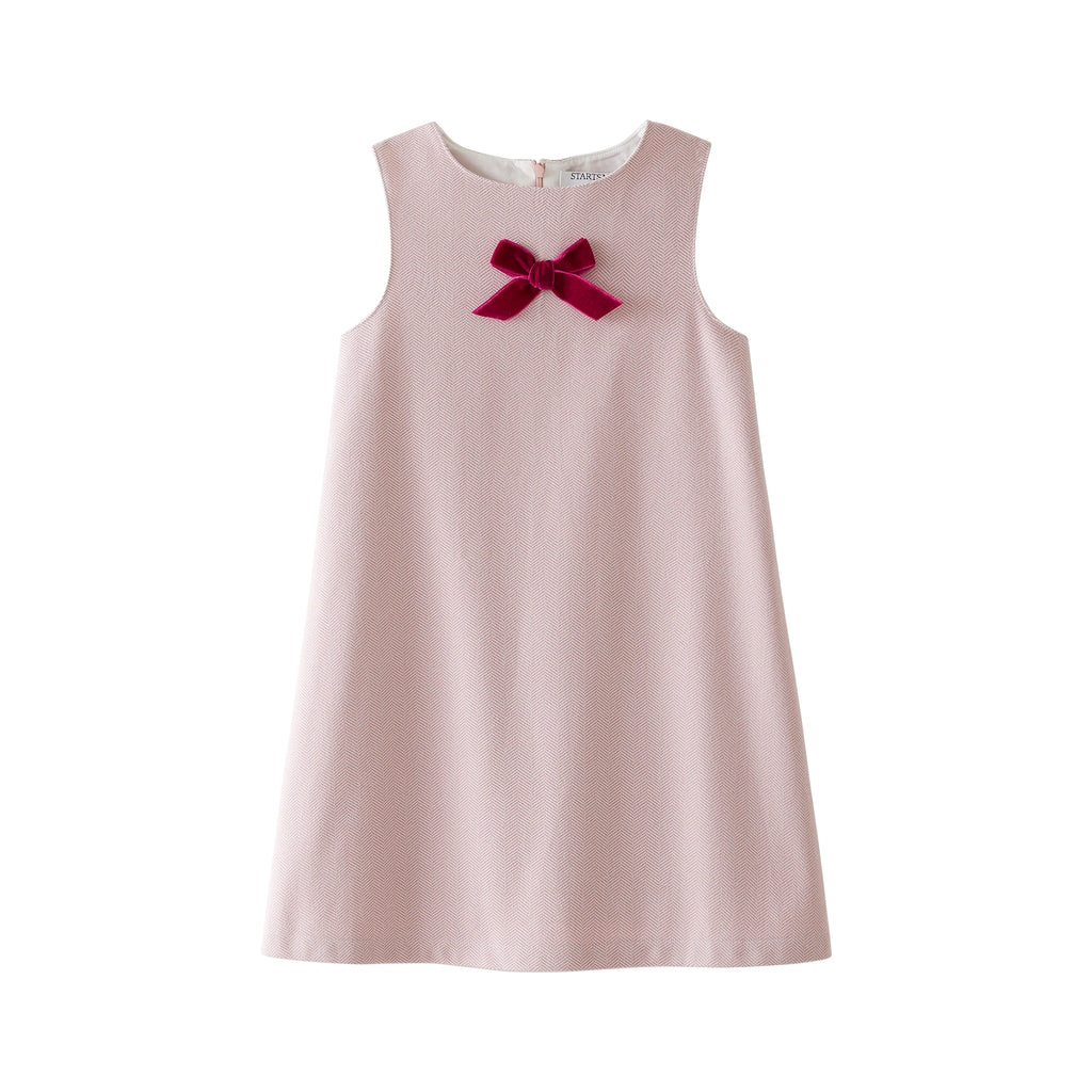 Startsmart Pink Herringbone Pinafore