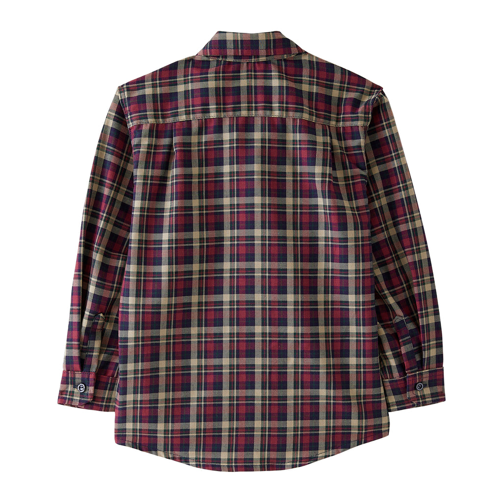 Startsmart Burgundy & Navy Check Shirt