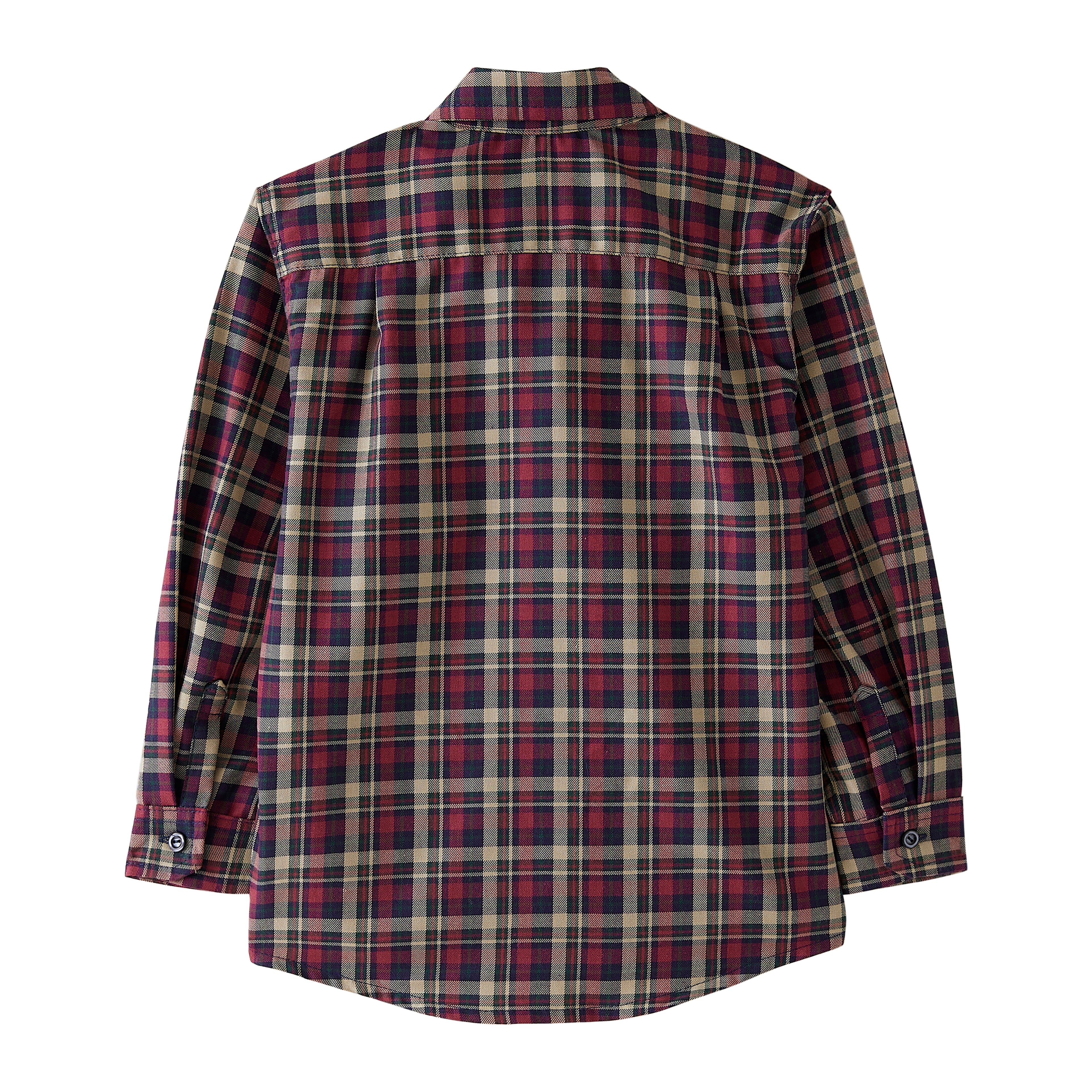Startsmart Burgundy & Navy Check Shirt