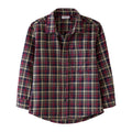 Startsmart Burgundy & Navy Check Shirt