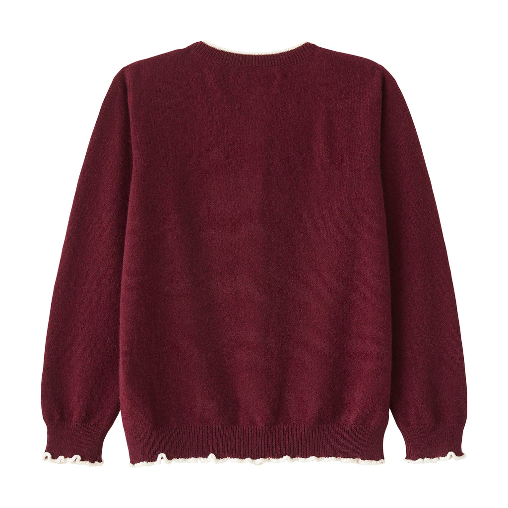 Startsmart Burgundy Cashmere Cardigan
