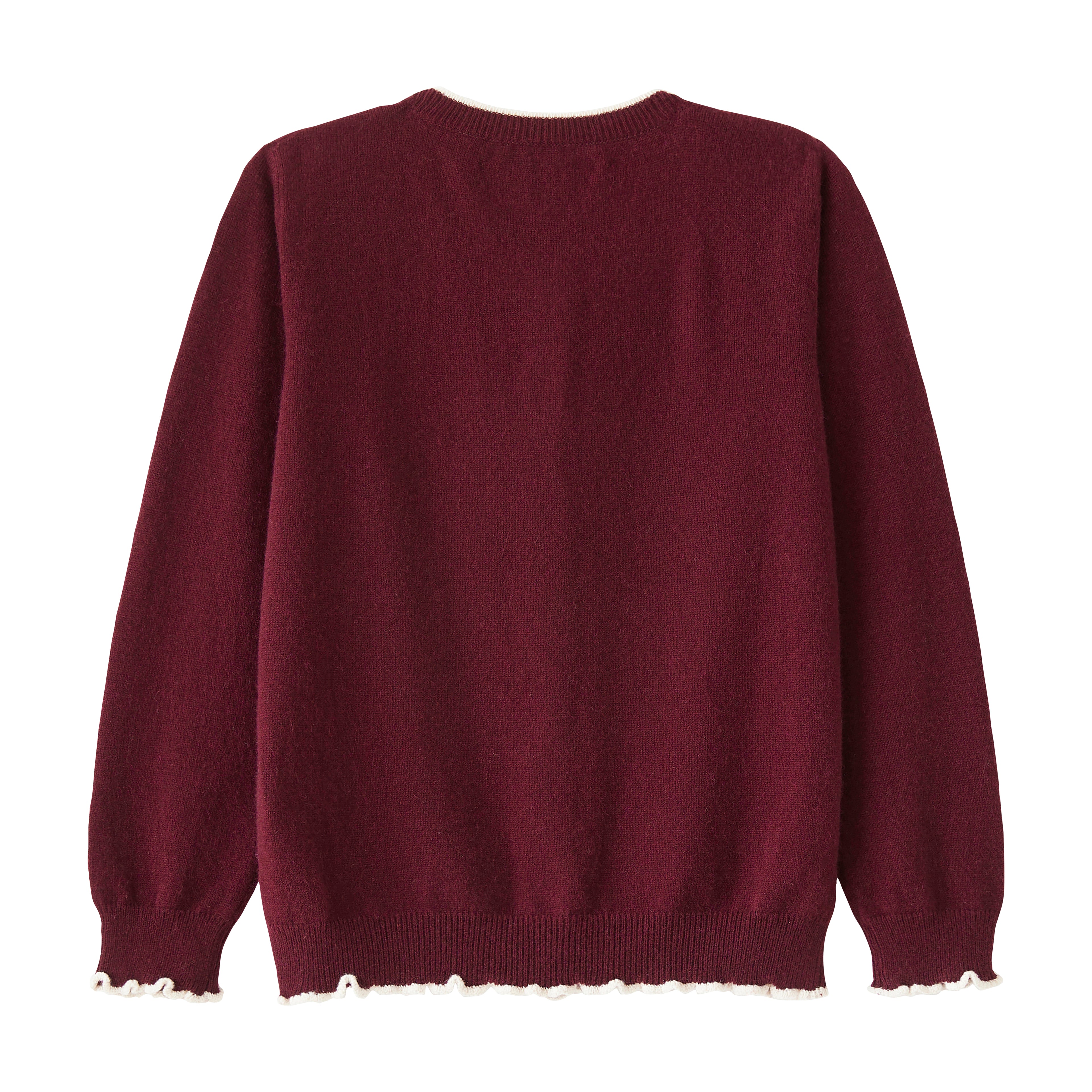 Startsmart Burgundy Cashmere Cardigan