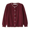 Startsmart Burgundy Cashmere Cardigan