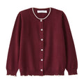 Startsmart Burgundy Cashmere Cardigan