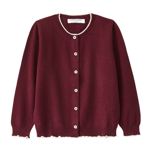 Startsmart Burgundy Cashmere Cardigan