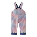 Startsmart Blue Check Reversible Dungarees