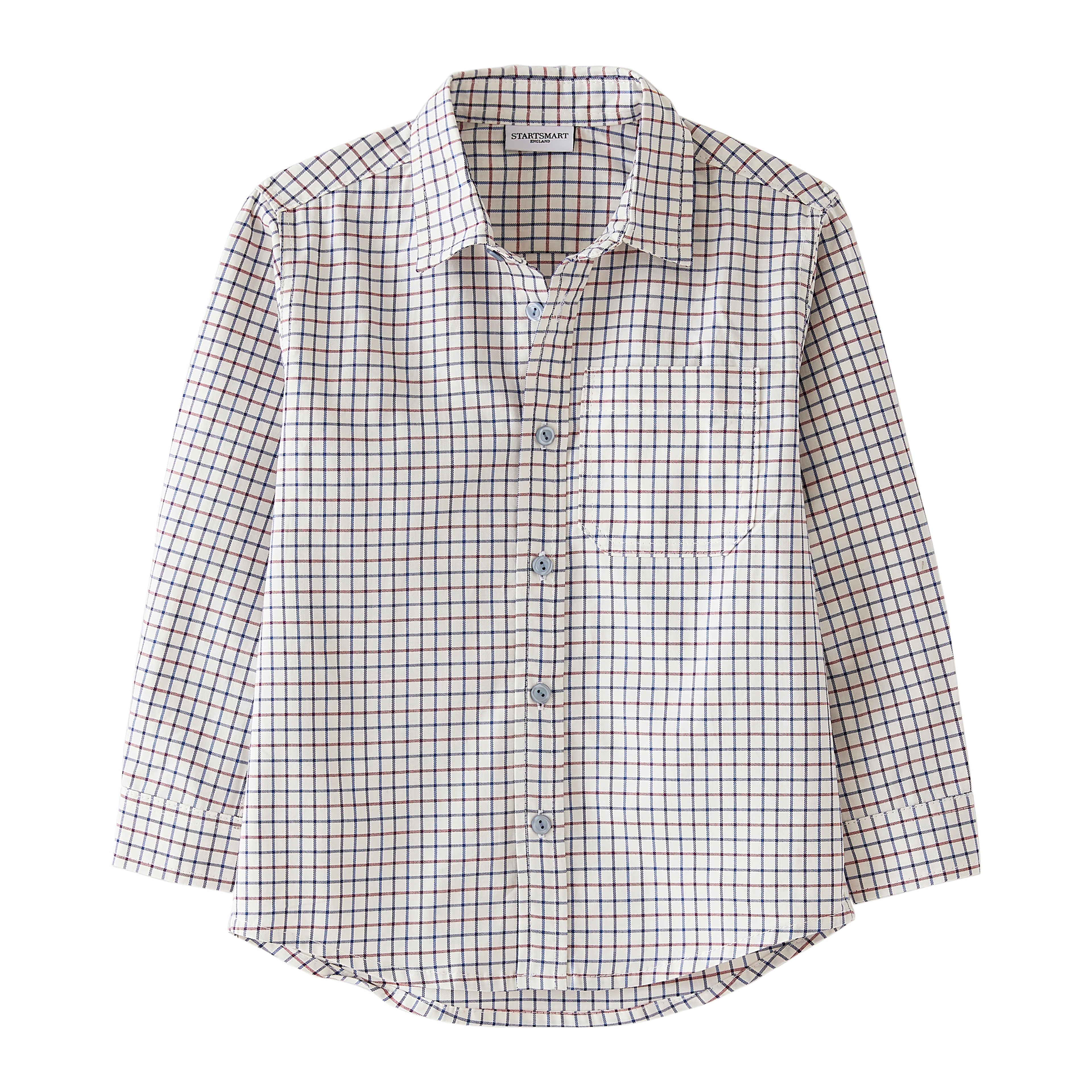 Startsmart Classic Red & Navy Check Shirt