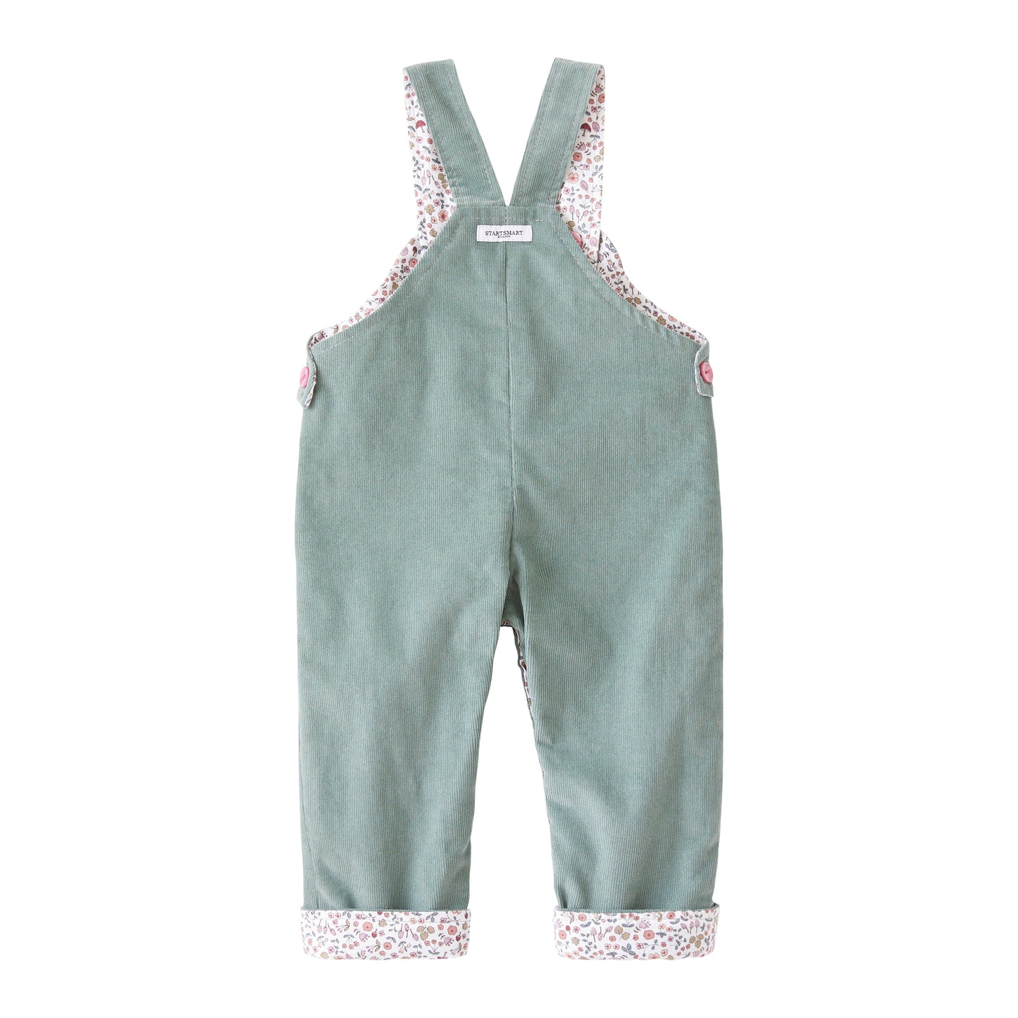 Startsmart Sage Cord Reversible Dungarees