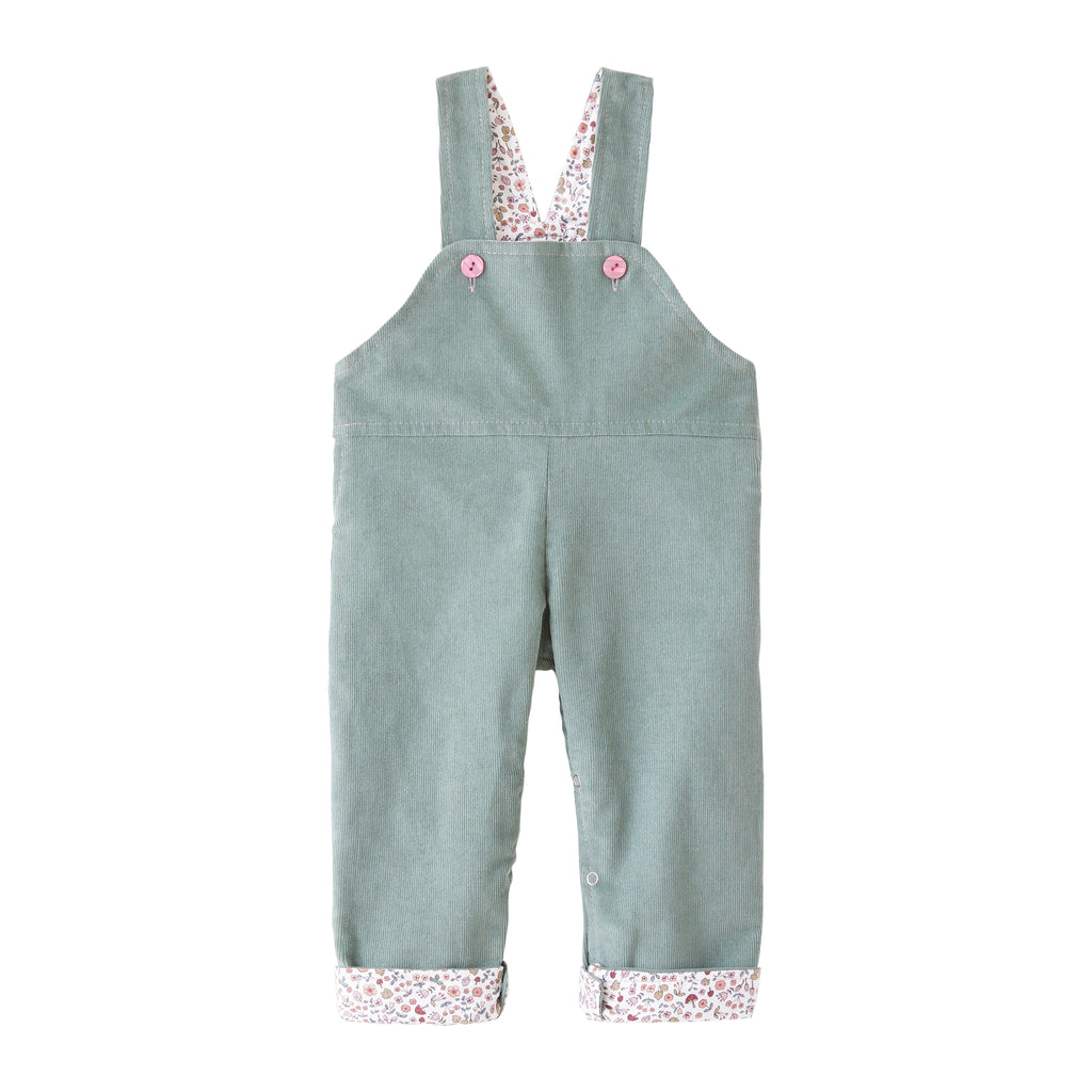 Startsmart Sage Cord Reversible Dungarees