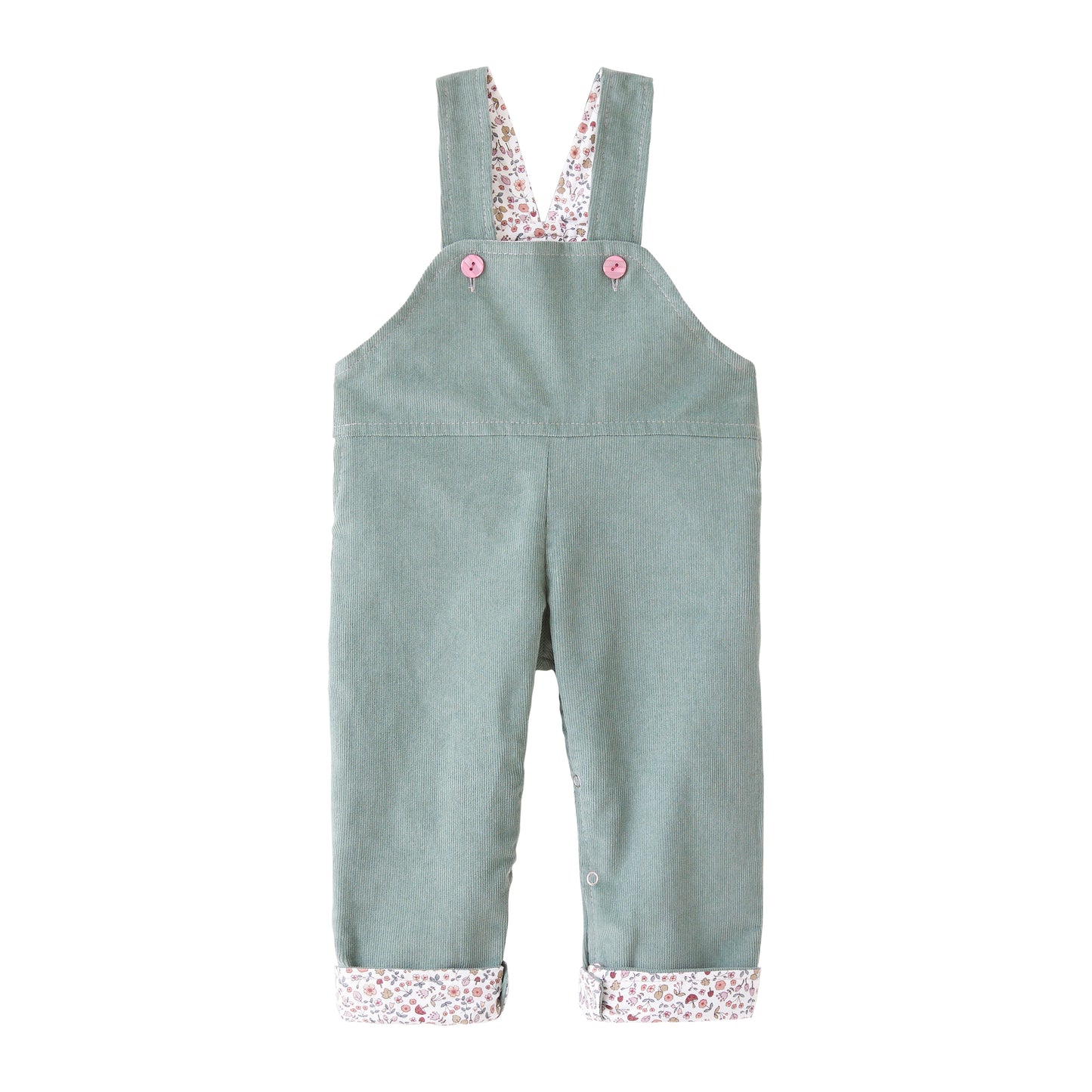 Startsmart Sage Cord Reversible Dungarees