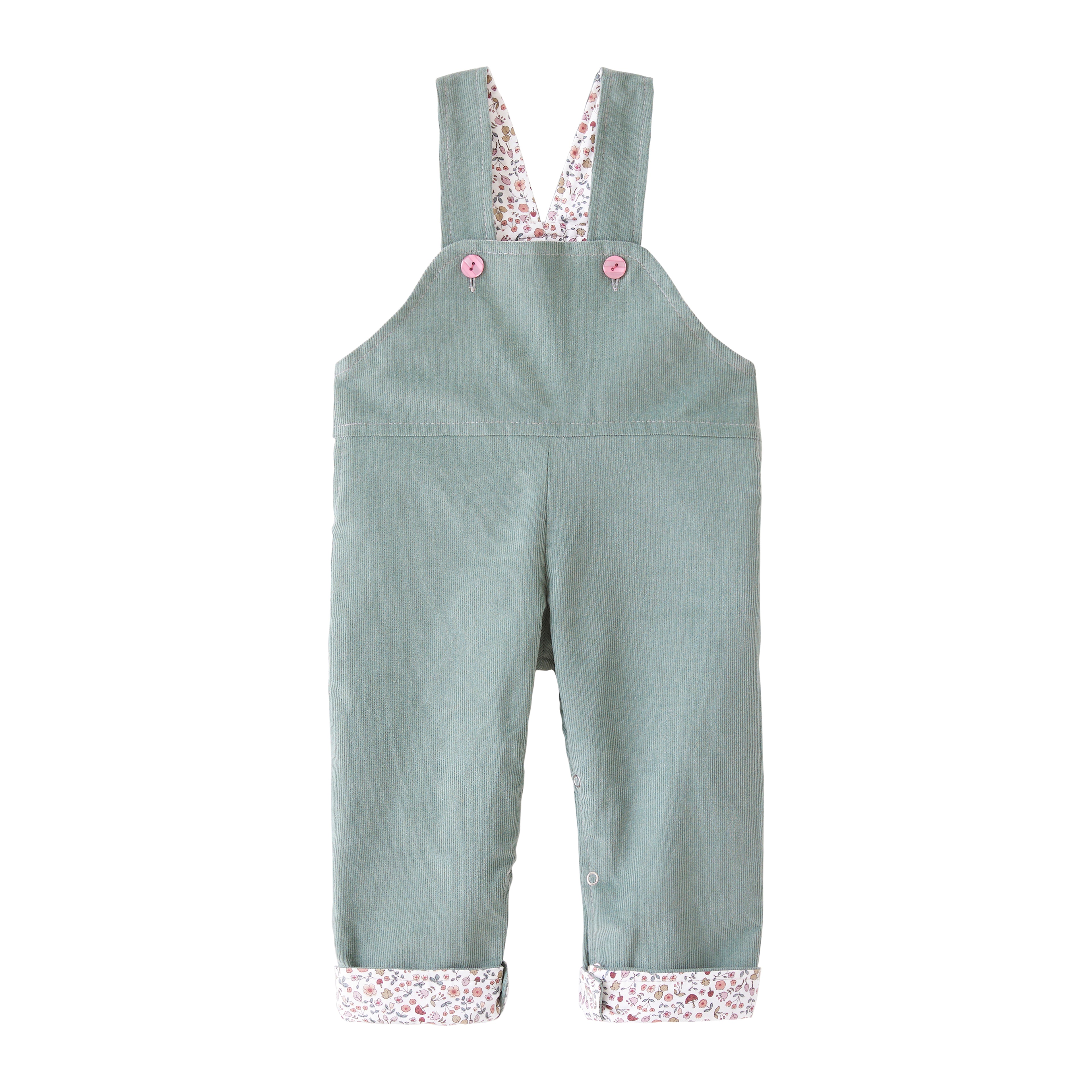 Startsmart Sage Cord Reversible Dungarees