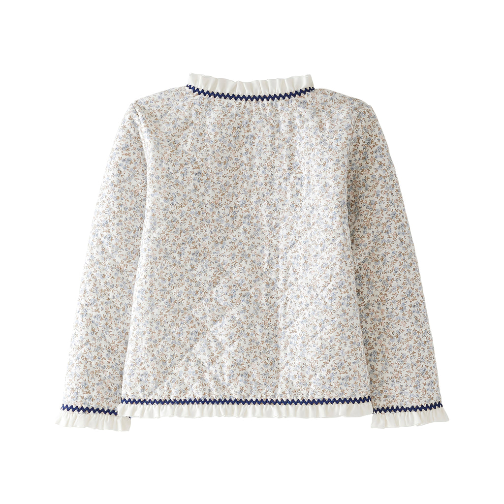 Startsmart Blue Floral Quilted Jacket