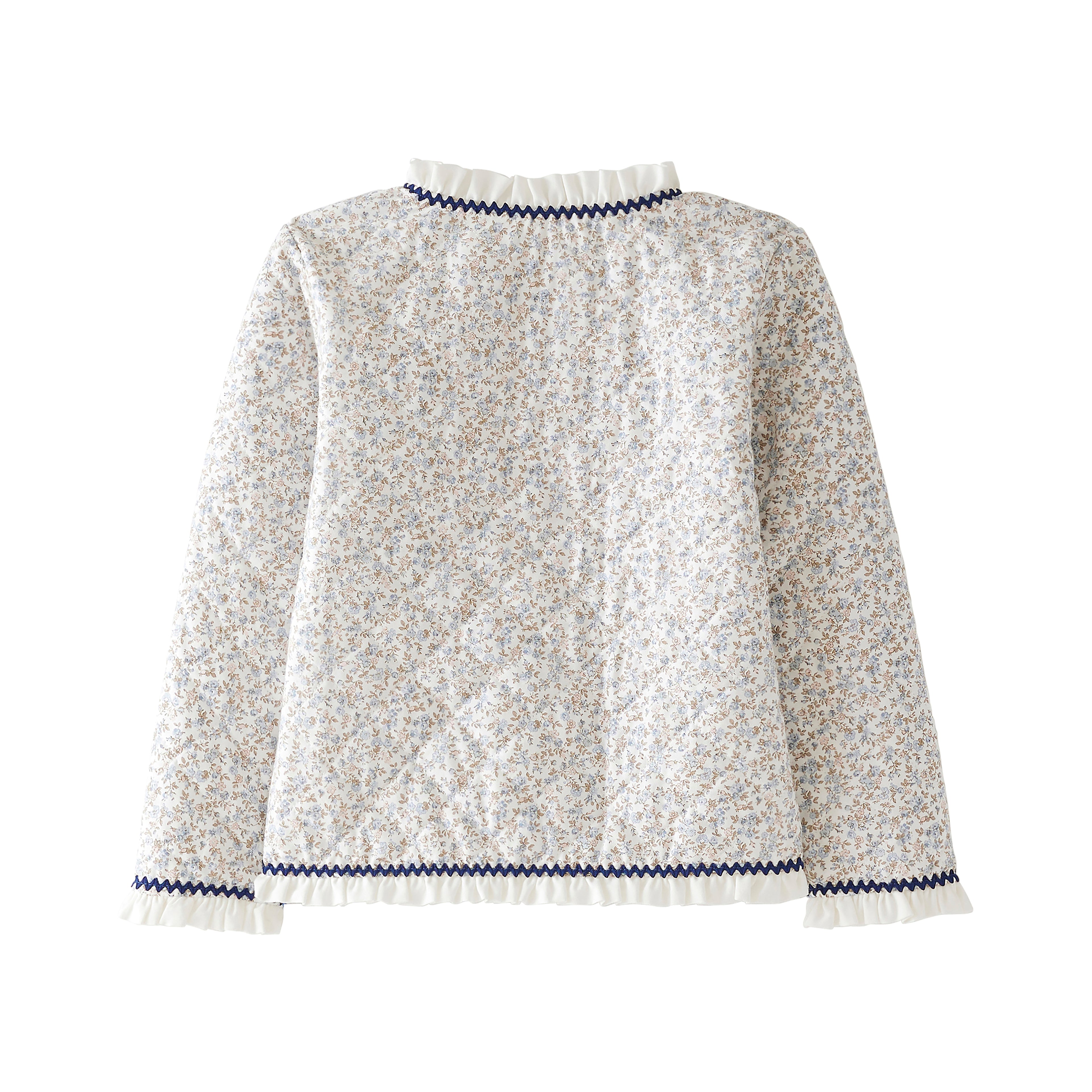 Startsmart Blue Floral Quilted Jacket