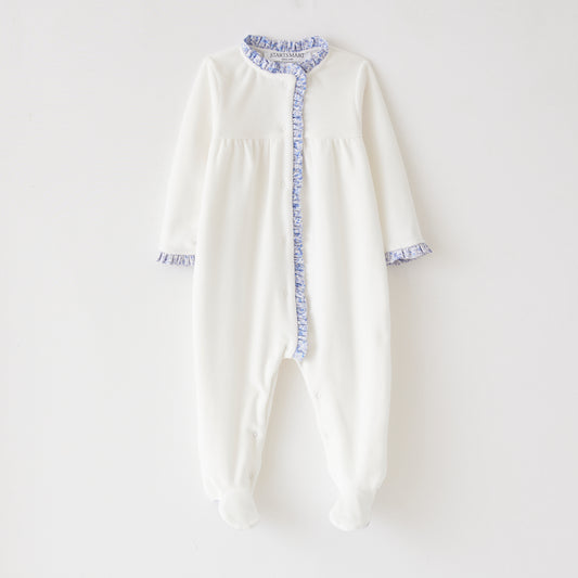 Startsmart Blue Ruffle Sleepsuit
