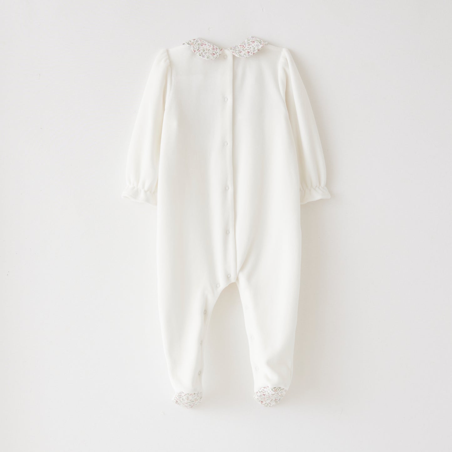 Startsmart Pink/Green Pastel Floral Smocked Sleepsuit