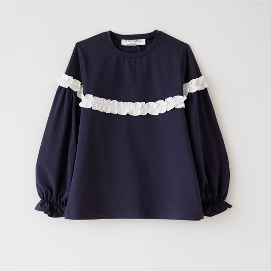 Startsmart Navy Ruffle Top