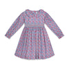 Question Everything Blue and Pink Smock Dress