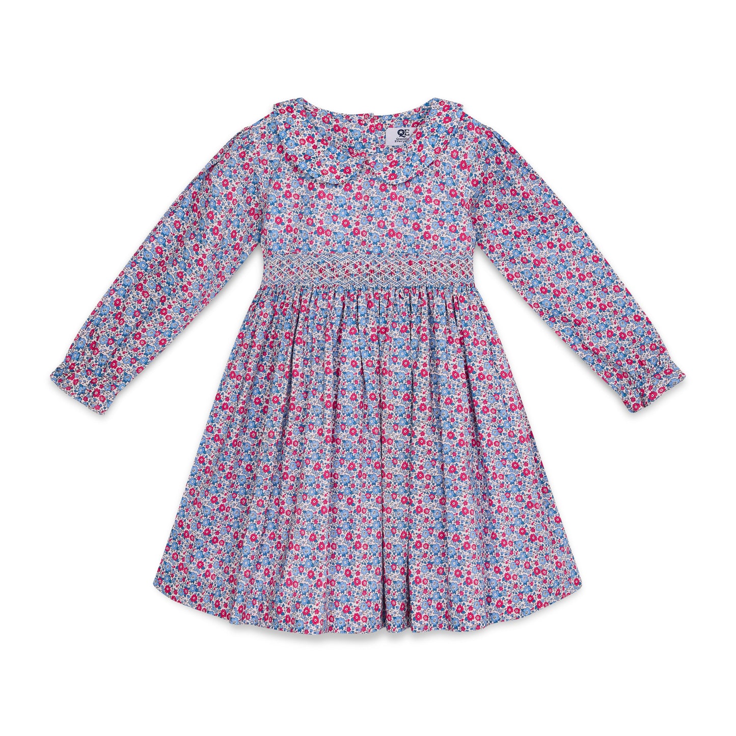 Question Everything Blue and Pink Smock Dress