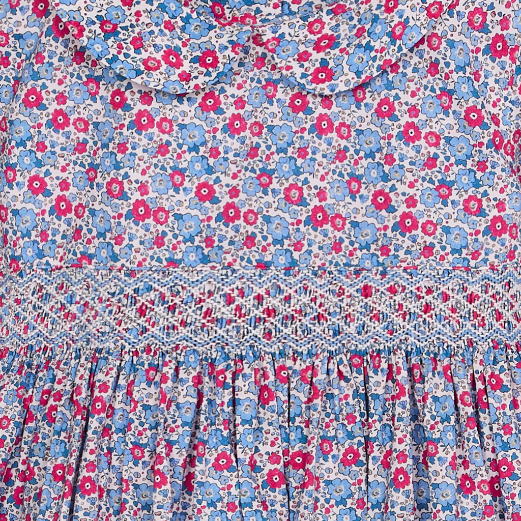 Question Everything Blue and Pink Smock Dress