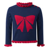 Rachel Riley Navy Bow Jumper
