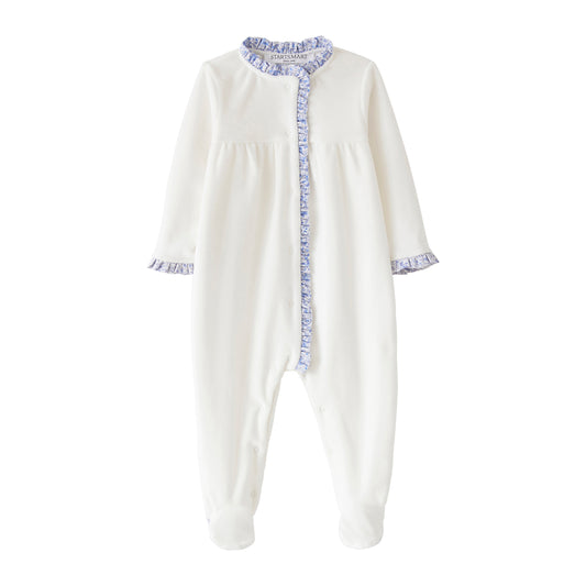 Startsmart Blue Ruffle Sleepsuit