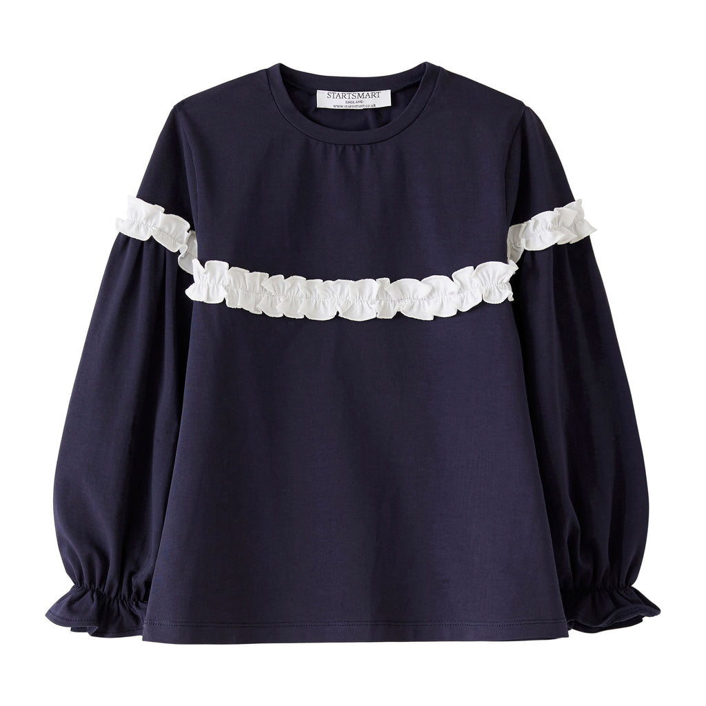 Startsmart Navy Ruffle Top