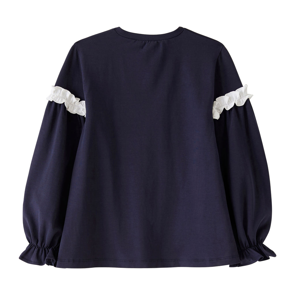 Startsmart Navy Ruffle Top