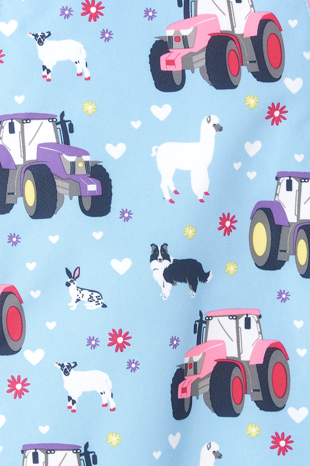 Lighthouse Sky Blue Farm Print Puddlesuit