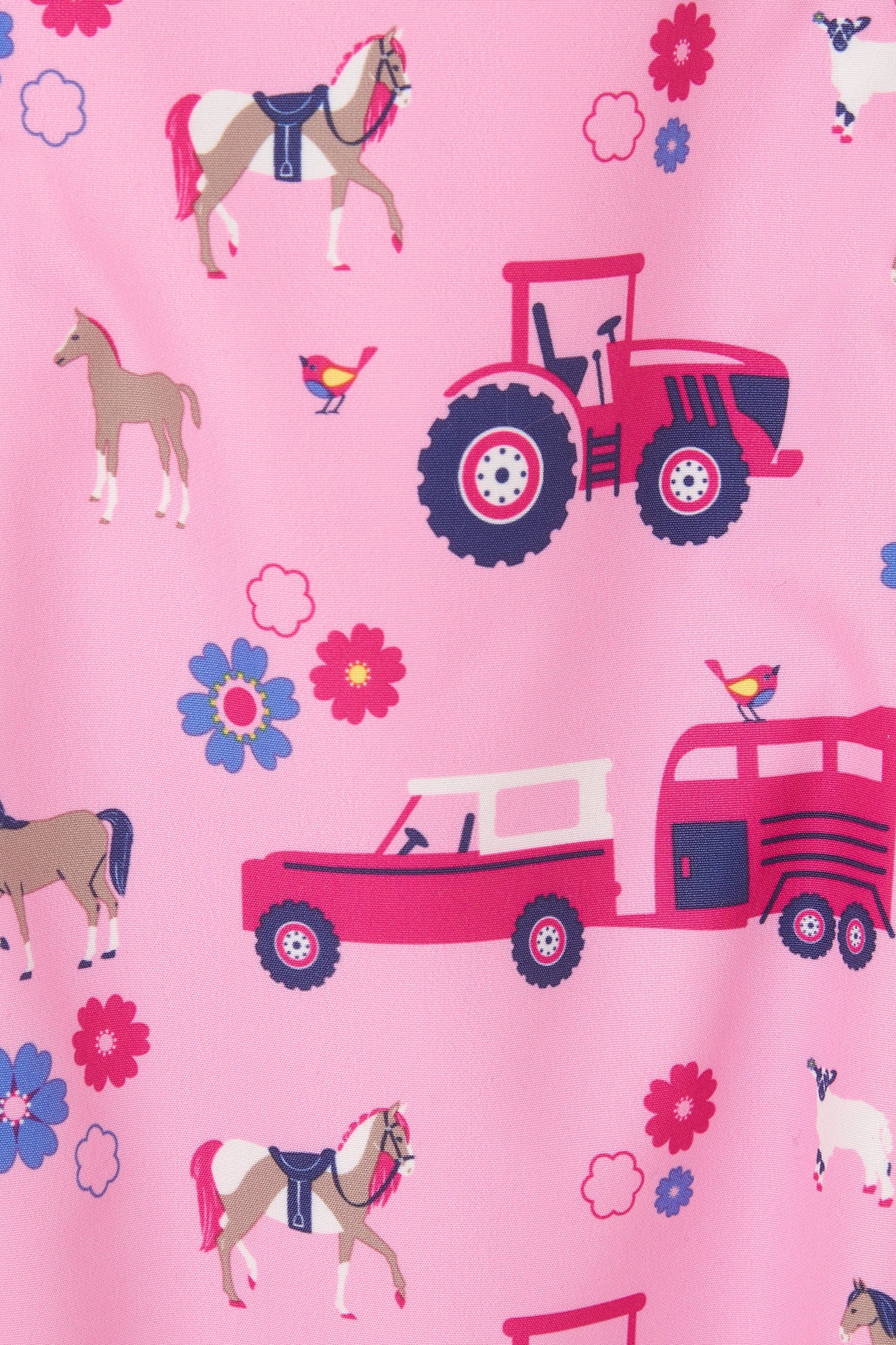 Lighthouse Pink Tractor Puddlesuit