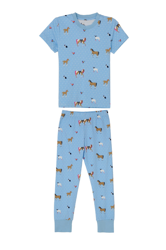 Lighthouse Blue Horse Pyjama Set