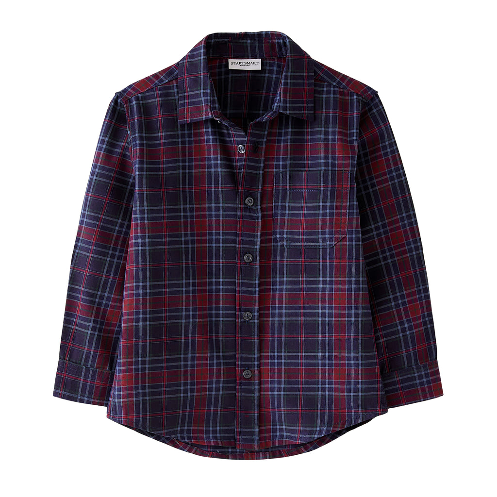 Startsmart Navy Check Shirt