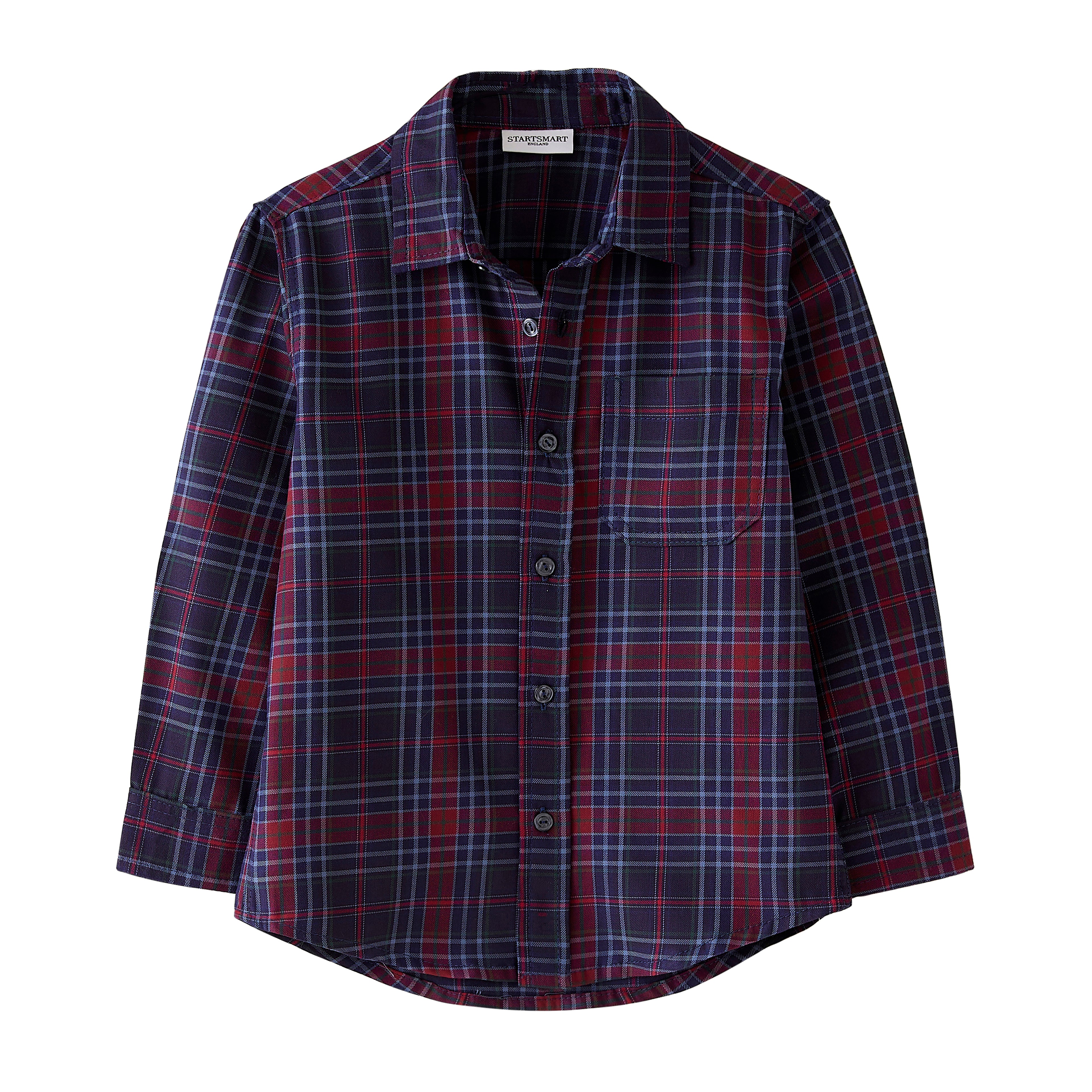 Startsmart Navy Check Shirt