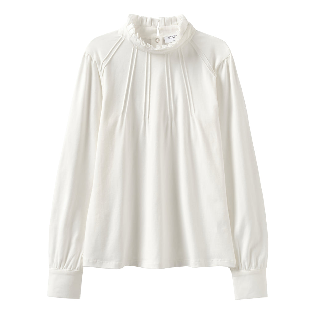 Startsmart Ecru Ruffle Collar Blouse