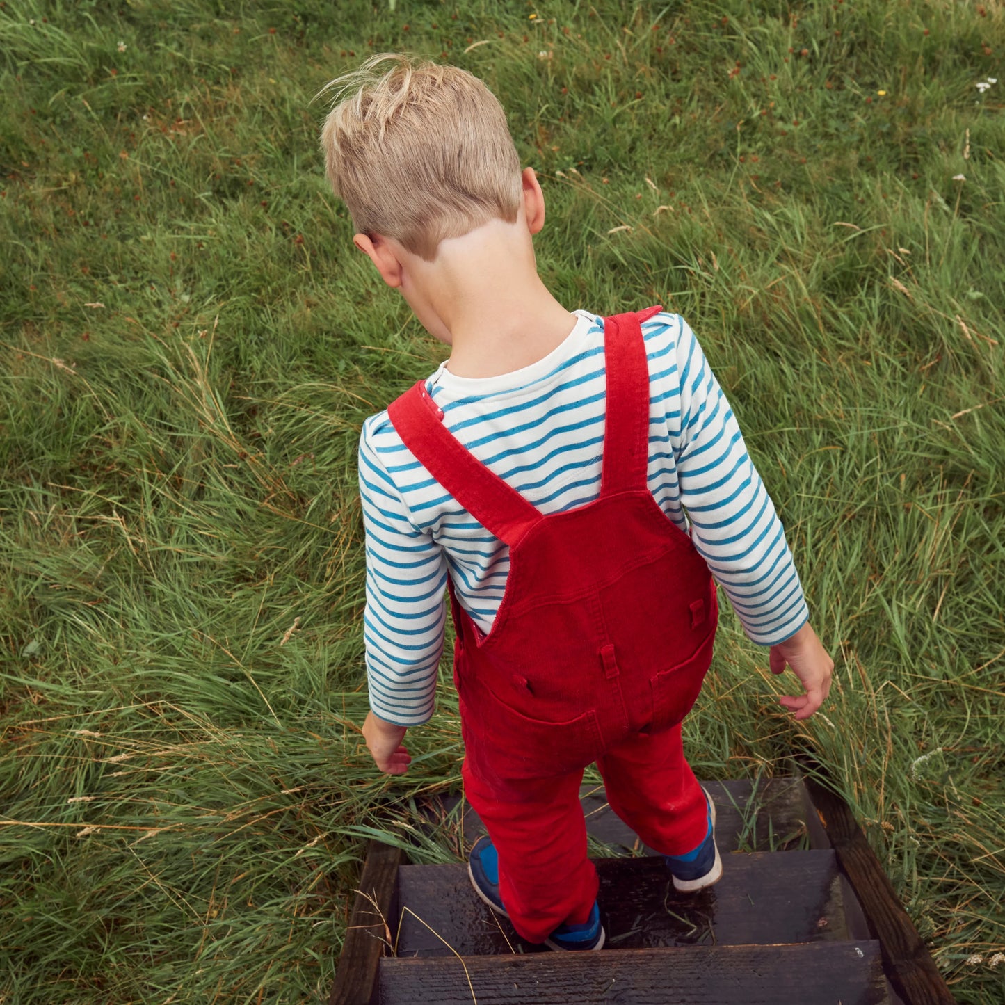 Dotty Dungarees Red Cord