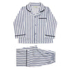 Powell Craft Navy Striped Pyjamas