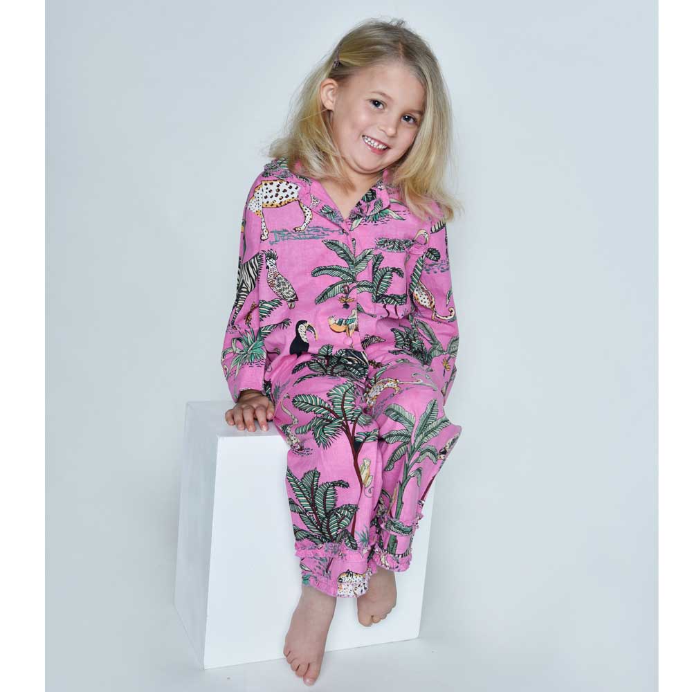 Powell Craft Pink Safari Pyjamas