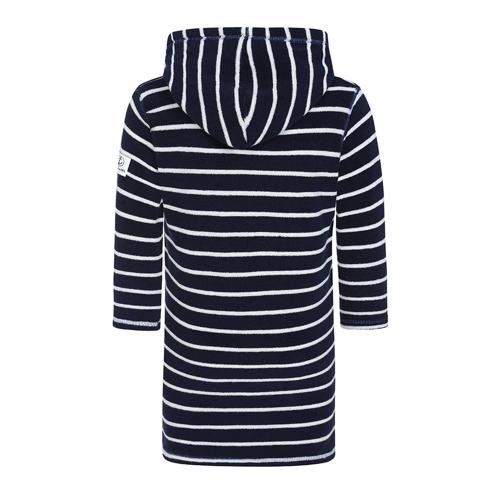 Lazy Jacks Navy and White Towelling Beach Top