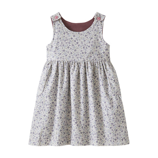 Startsmart Lilac Floral Reversible Pinafore Dress