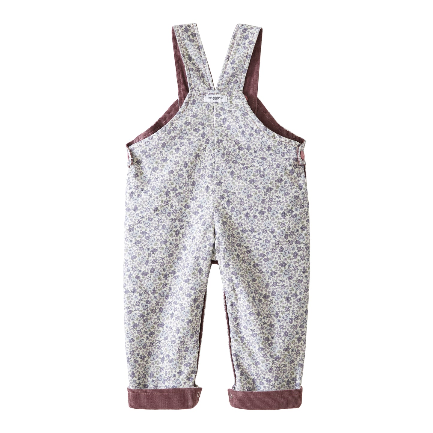 Startsmart Lilac Floral Reversible Dungarees