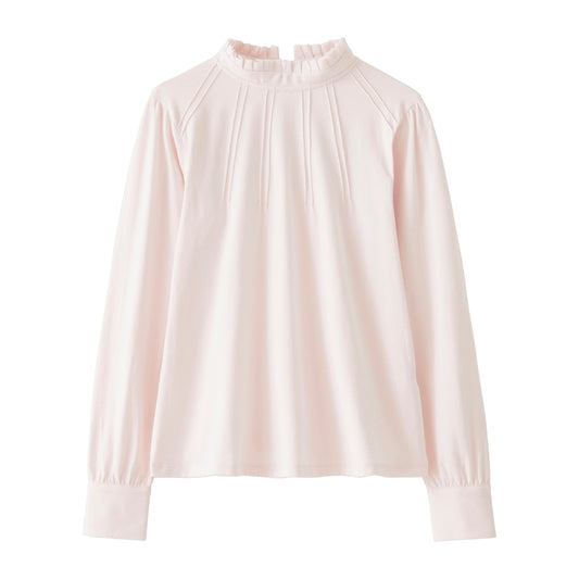 Startsmart Pink Ruffle Collar Blouse