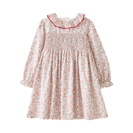 Startsmart Floral Long Sleeve Smock Dress