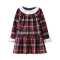 Startsmart Navy Tartan Drop Waist Dress