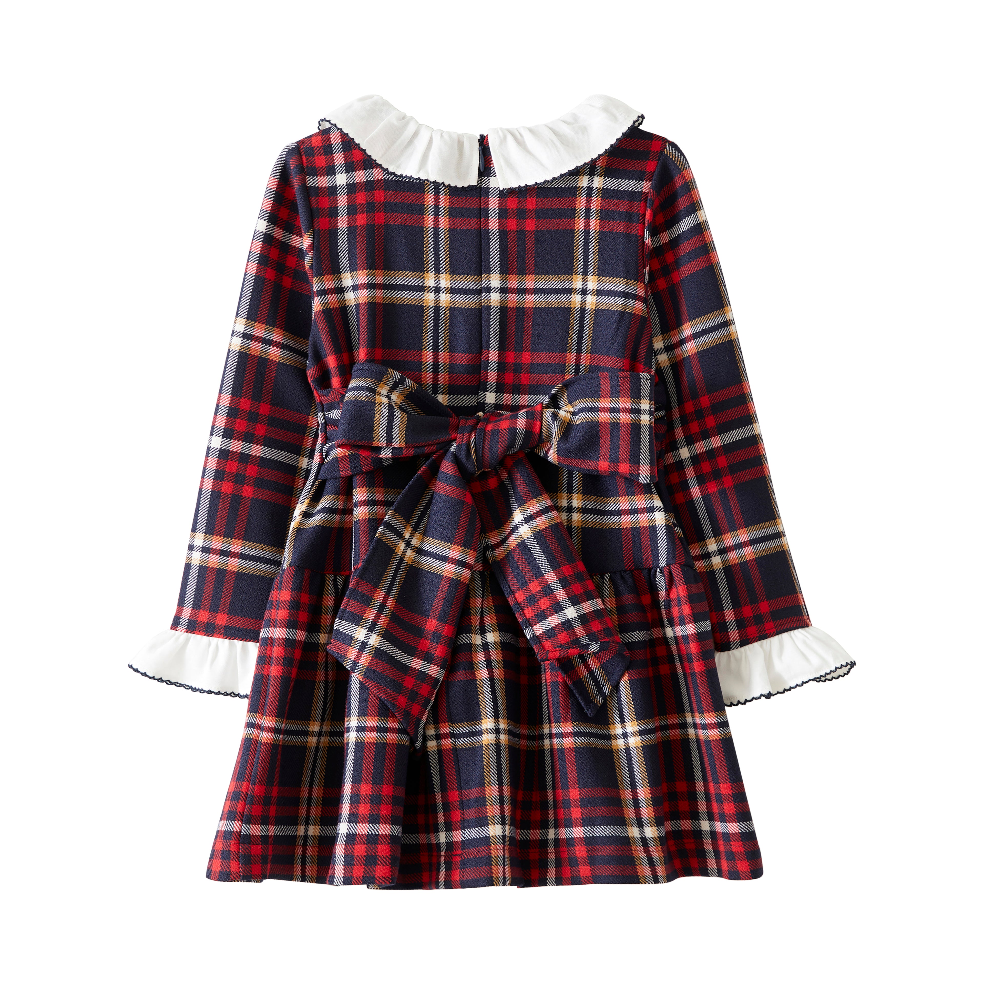 Startsmart Navy Tartan Drop Waist Dress