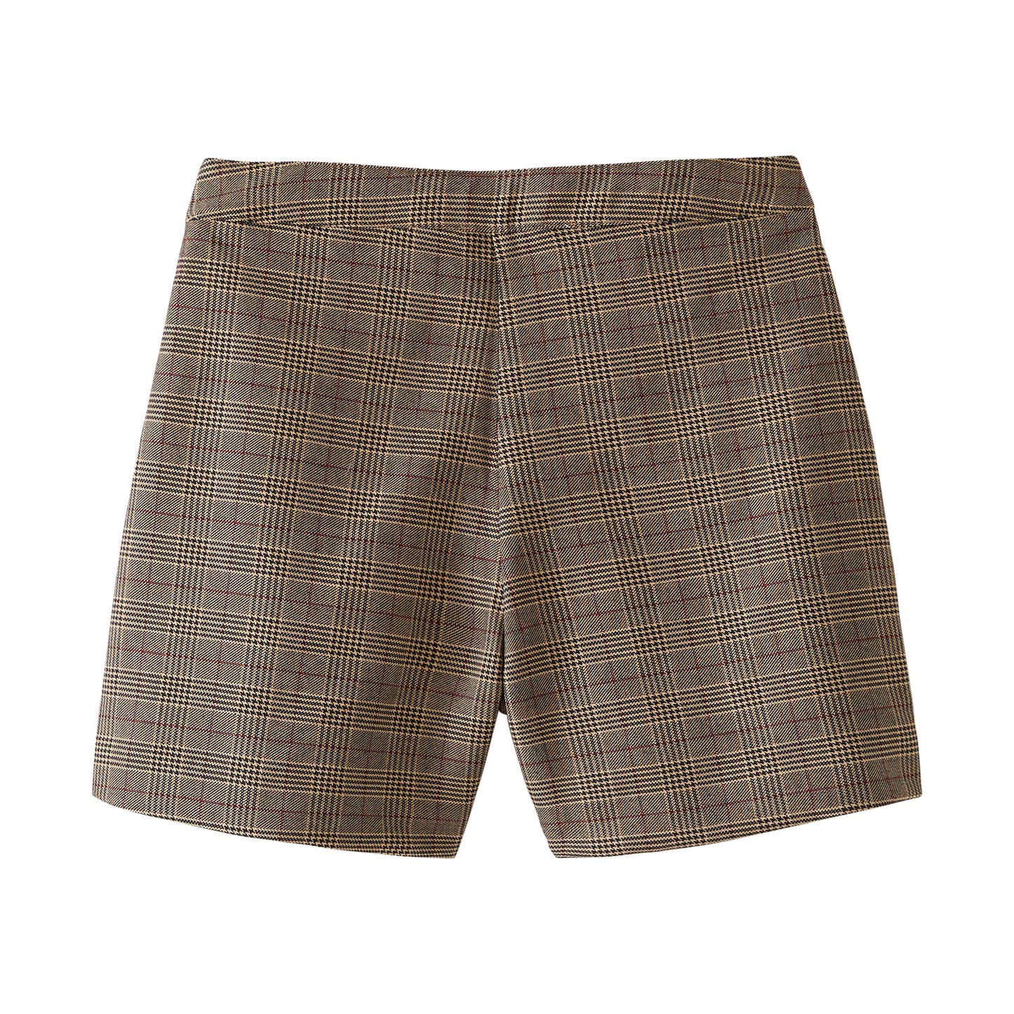 Startsmart Brown Check Shorts